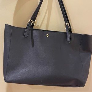 Navy Tori Burch Tote